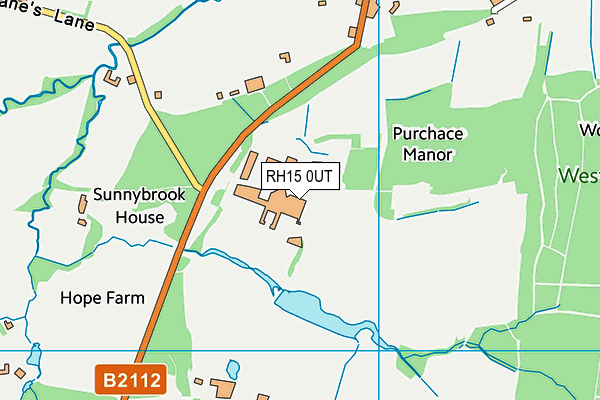 RH15 0UT map - OS VectorMap District (Ordnance Survey)