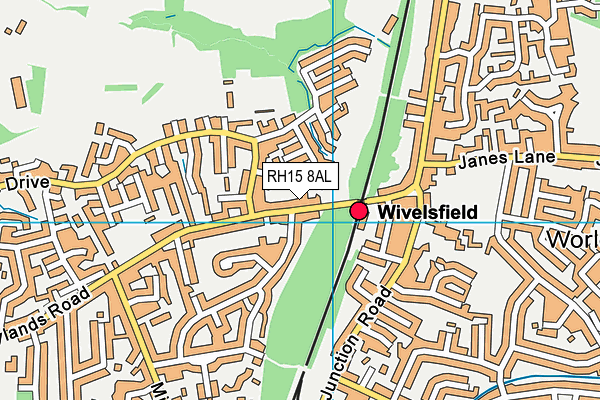 RH15 8AL map - OS VectorMap District (Ordnance Survey)