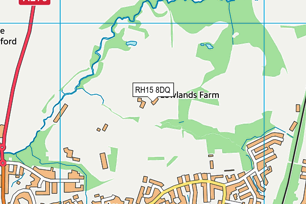 RH15 8DQ map - OS VectorMap District (Ordnance Survey)