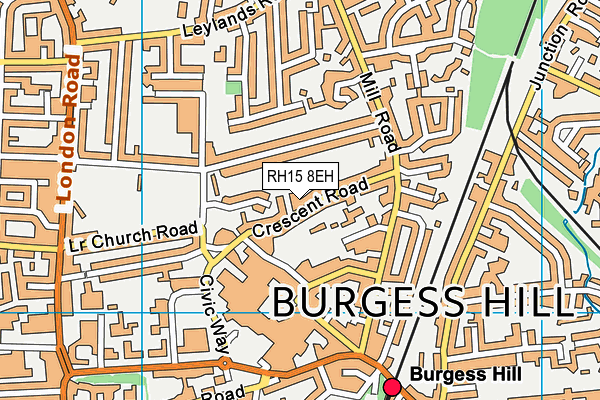 RH15 8EH map - OS VectorMap District (Ordnance Survey)