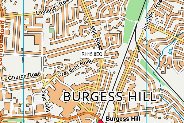 RH15 8EQ map - OS VectorMap District (Ordnance Survey)