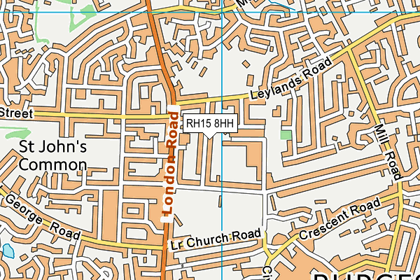 RH15 8HH map - OS VectorMap District (Ordnance Survey)
