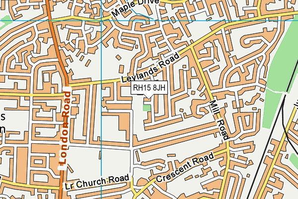 RH15 8JH map - OS VectorMap District (Ordnance Survey)