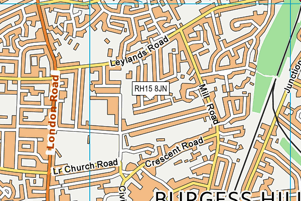 Marle Place - Burgess Hill map (RH15 8JN) - OS VectorMap District (Ordnance Survey)