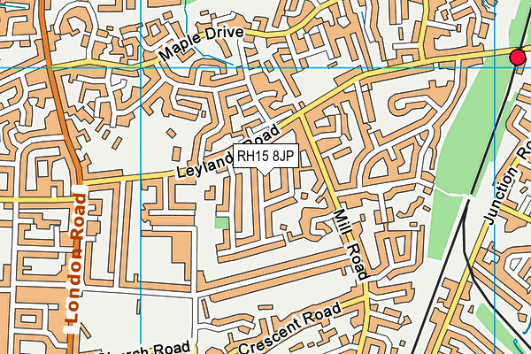 RH15 8JP map - OS VectorMap District (Ordnance Survey)