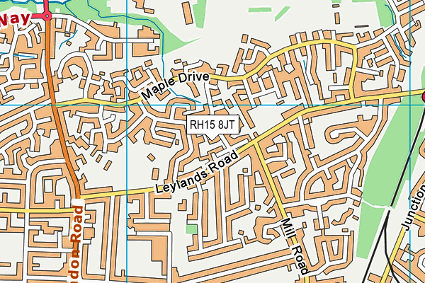 RH15 8JT map - OS VectorMap District (Ordnance Survey)