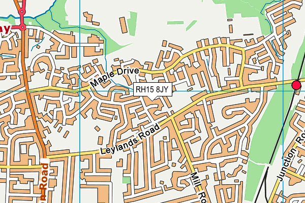 RH15 8JY map - OS VectorMap District (Ordnance Survey)