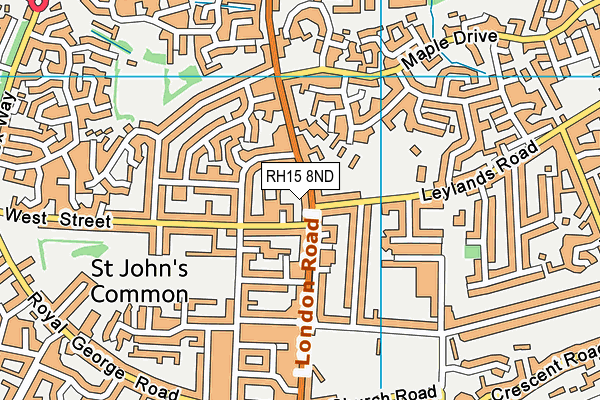 RH15 8ND map - OS VectorMap District (Ordnance Survey)
