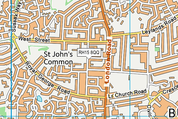 RH15 8QQ map - OS VectorMap District (Ordnance Survey)