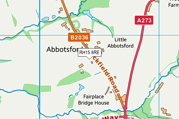Abbotsford Community Special School (Closed) map (RH15 8RE) - OS VectorMap District (Ordnance Survey)