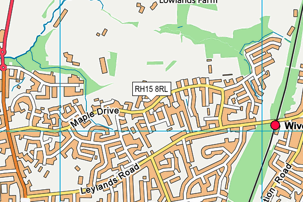 RH15 8RL map - OS VectorMap District (Ordnance Survey)