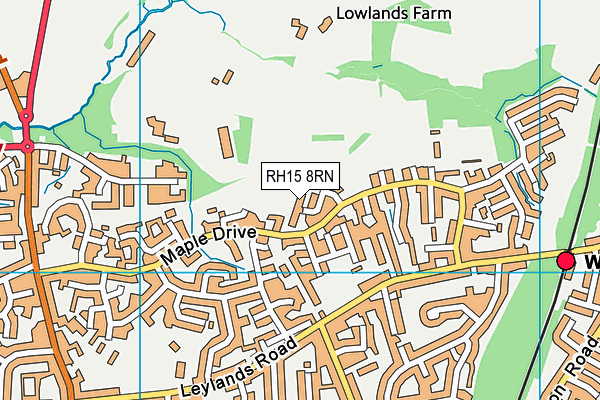RH15 8RN map - OS VectorMap District (Ordnance Survey)