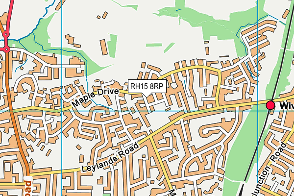 RH15 8RP map - OS VectorMap District (Ordnance Survey)