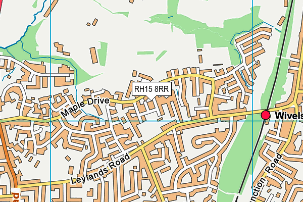 RH15 8RR map - OS VectorMap District (Ordnance Survey)