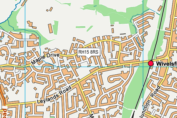 RH15 8RS map - OS VectorMap District (Ordnance Survey)