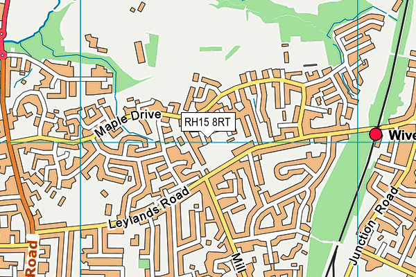 RH15 8RT map - OS VectorMap District (Ordnance Survey)