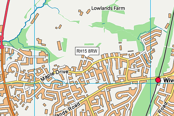 RH15 8RW map - OS VectorMap District (Ordnance Survey)