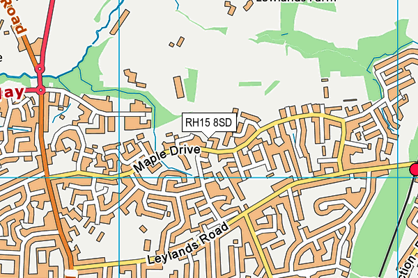 RH15 8SD map - OS VectorMap District (Ordnance Survey)