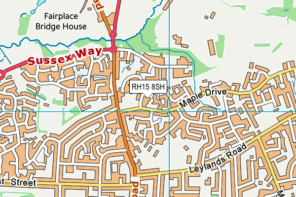 RH15 8SH map - OS VectorMap District (Ordnance Survey)