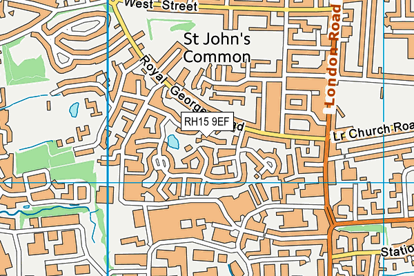 RH15 9EF map - OS VectorMap District (Ordnance Survey)