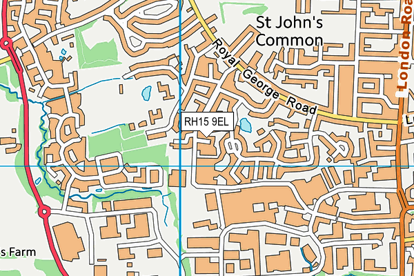 RH15 9EL map - OS VectorMap District (Ordnance Survey)