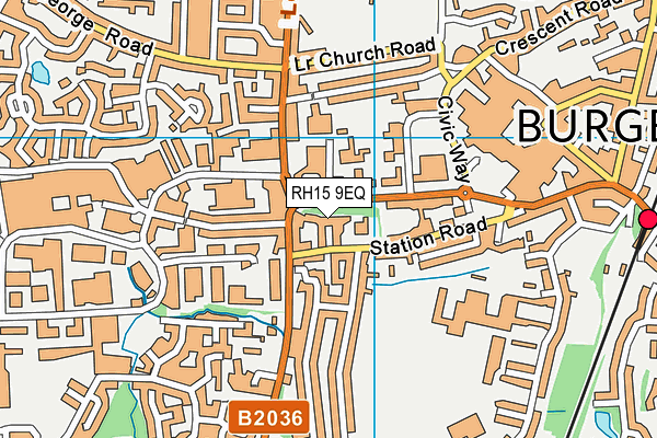 RH15 9EQ map - OS VectorMap District (Ordnance Survey)