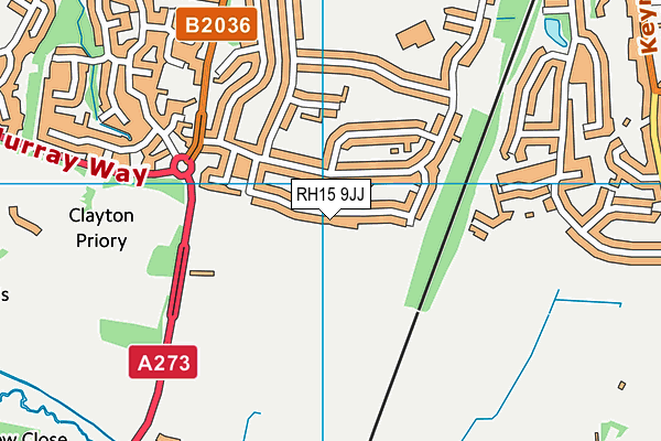 RH15 9JJ map - OS VectorMap District (Ordnance Survey)