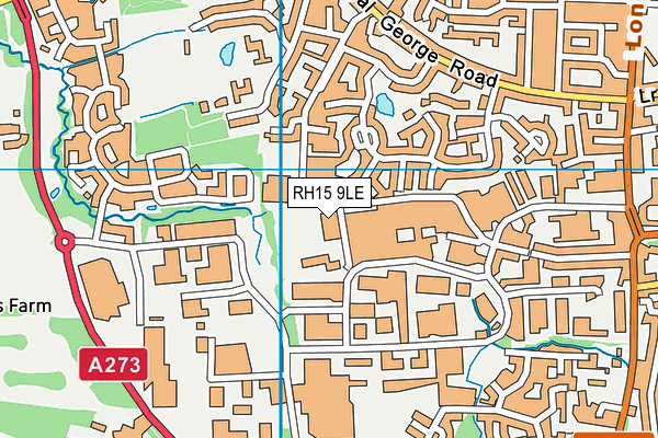 RH15 9LE map - OS VectorMap District (Ordnance Survey)
