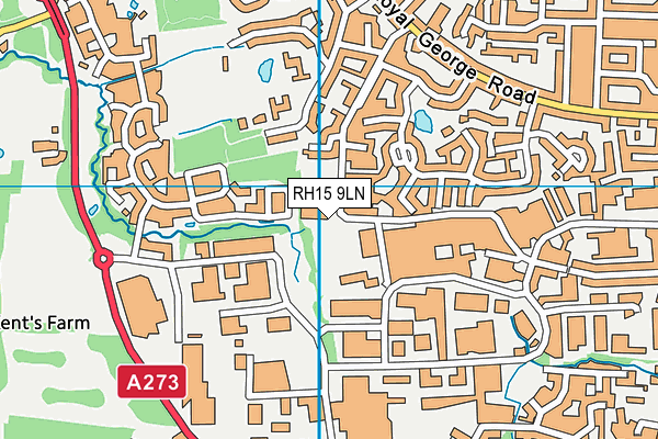 RH15 9LN map - OS VectorMap District (Ordnance Survey)
