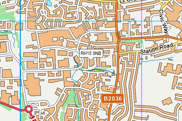 RH15 9NB map - OS VectorMap District (Ordnance Survey)