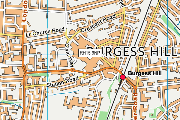 RH15 9NP map - OS VectorMap District (Ordnance Survey)