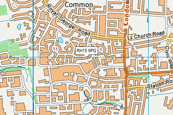 RH15 9PG map - OS VectorMap District (Ordnance Survey)