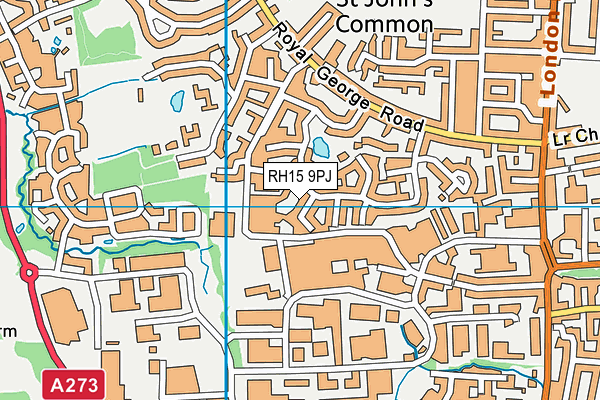 RH15 9PJ map - OS VectorMap District (Ordnance Survey)