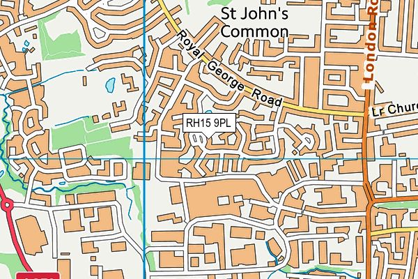 RH15 9PL map - OS VectorMap District (Ordnance Survey)