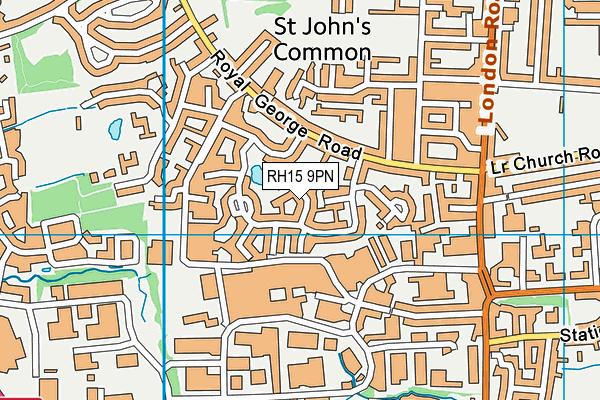 RH15 9PN map - OS VectorMap District (Ordnance Survey)