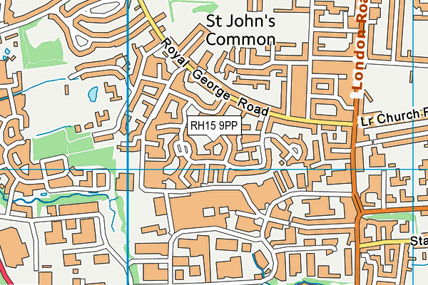 RH15 9PP map - OS VectorMap District (Ordnance Survey)