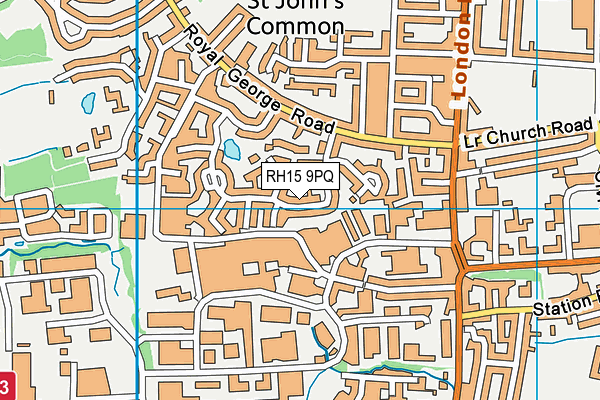 RH15 9PQ map - OS VectorMap District (Ordnance Survey)
