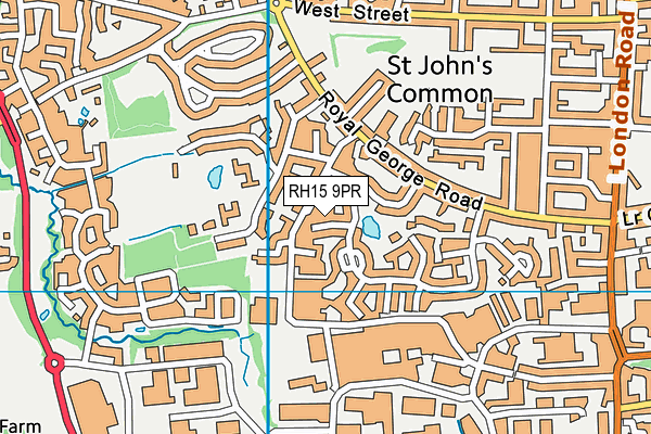 RH15 9PR map - OS VectorMap District (Ordnance Survey)