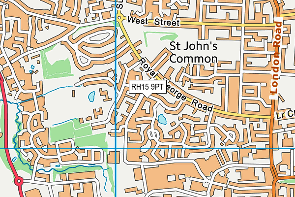 RH15 9PT map - OS VectorMap District (Ordnance Survey)