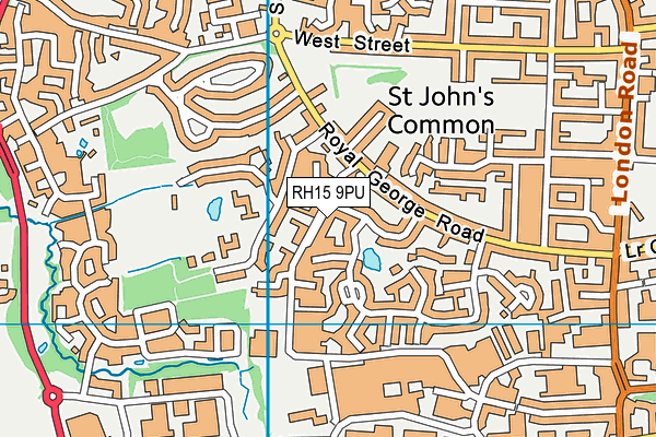 RH15 9PU map - OS VectorMap District (Ordnance Survey)