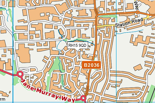 RH15 9QD map - OS VectorMap District (Ordnance Survey)