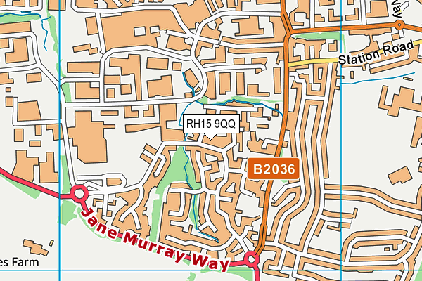 RH15 9QQ map - OS VectorMap District (Ordnance Survey)