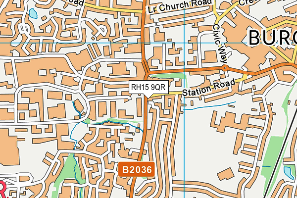 RH15 9QR map - OS VectorMap District (Ordnance Survey)