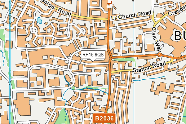 RH15 9QS map - OS VectorMap District (Ordnance Survey)