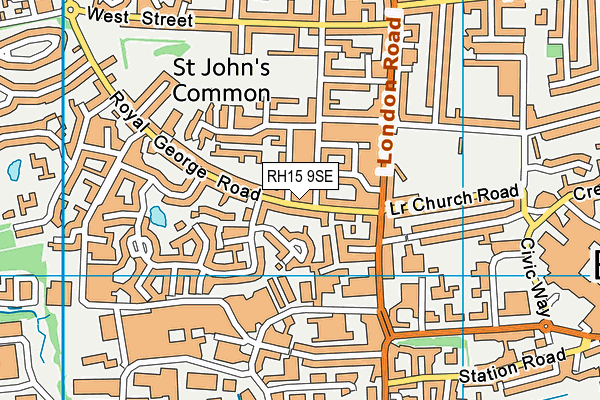 RH15 9SE map - OS VectorMap District (Ordnance Survey)