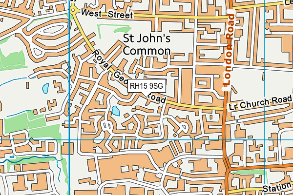 RH15 9SG map - OS VectorMap District (Ordnance Survey)