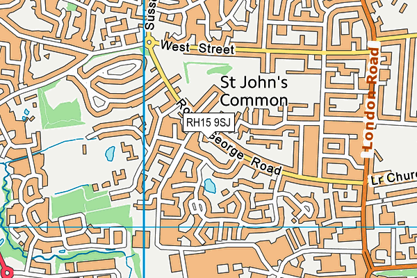 RH15 9SJ map - OS VectorMap District (Ordnance Survey)