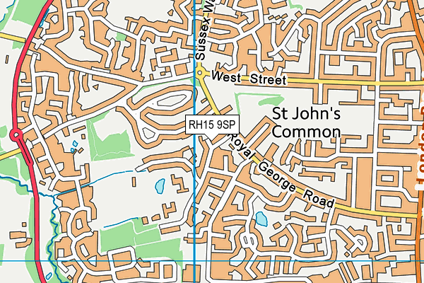 RH15 9SP map - OS VectorMap District (Ordnance Survey)