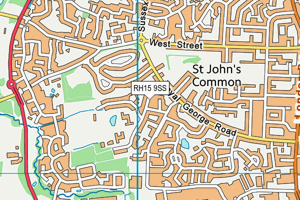 RH15 9SS map - OS VectorMap District (Ordnance Survey)