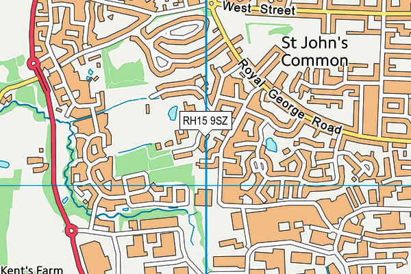 RH15 9SZ map - OS VectorMap District (Ordnance Survey)